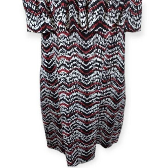 SANCTUARY BLACK, WHITE, & RED OFF-THE-SHOULDER DRESS SZ.M NWT - Picture 5 of 10